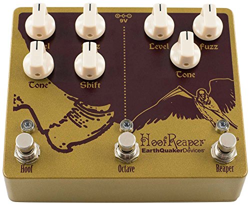 EarthQuaker Devices Hoof Reaper V2 Double Fuzz Guitar Effects Pedal with Octave Up