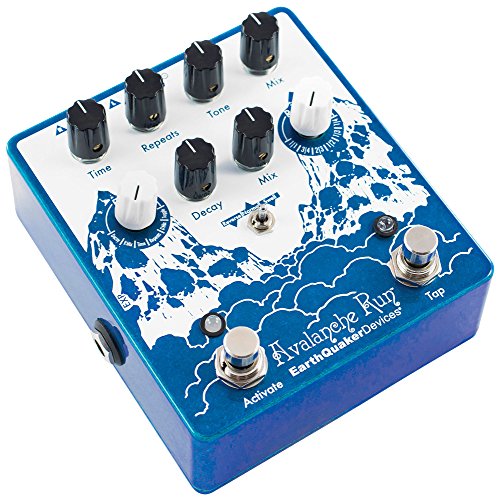 EarthQuaker Devices Avalanche Run V2 Stereo Reverb & Delay with Tap Tempo Guitar Effects Pedal