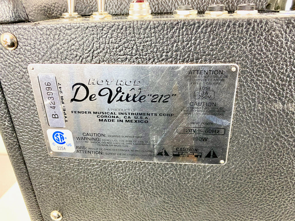 Fender Hot Rod DeVille 212 3-Channel 60-Watt 2x12" Guitar Combo