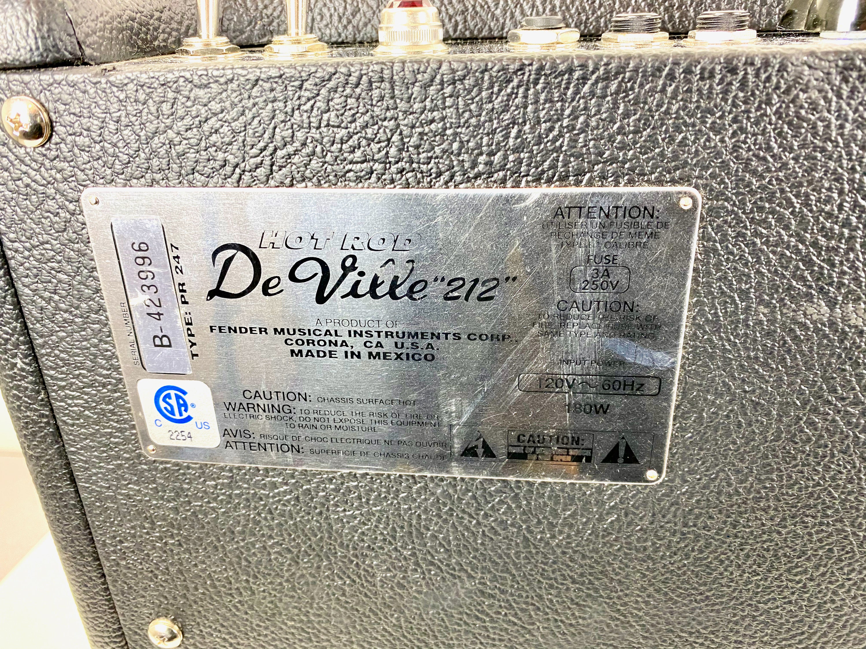 Fender Hot Rod DeVille 212 3-Channel 60-Watt 2x12" Guitar Combo